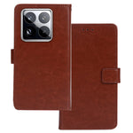 IDEWEI For Xiaomi 15 Pro Case Card Slots Holder Leather Phone Cover Crazy Horse Texture