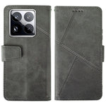 IDEWEI For Xiaomi 15 Pro Case Leather Wallet Phone Cover Stand Calf Texture