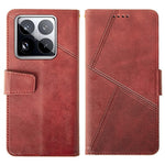 IDEWEI For Xiaomi 15 Pro Case Leather Wallet Phone Cover Stand Calf Texture