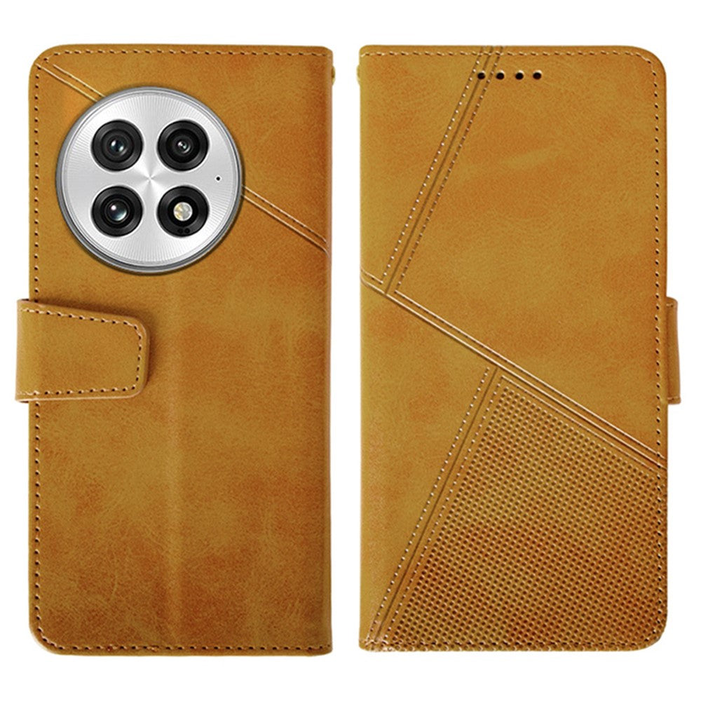 IDEWEI For OnePlus 13 Case Leather Wallet Phone Cover Stand Calf Texture