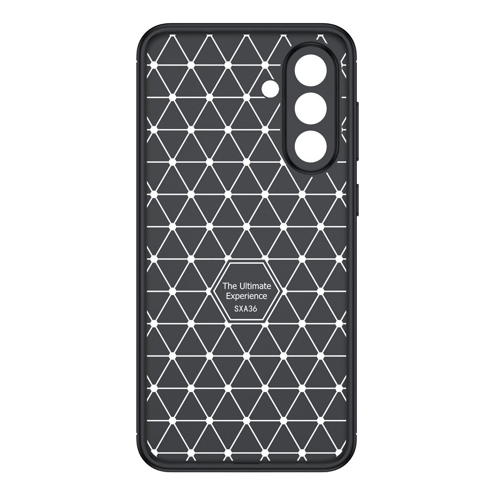 For Samsung Galaxy A36 5G Case Carbon Fiber Texture TPU Phone Cover Heat Dissipation