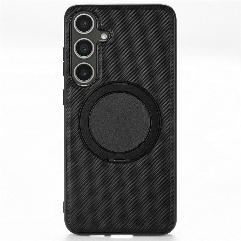 VILI TCY Series for Samsung Galaxy S25+ Magnetic Phone Case Ring Kickstand PC+TPU Back Cover