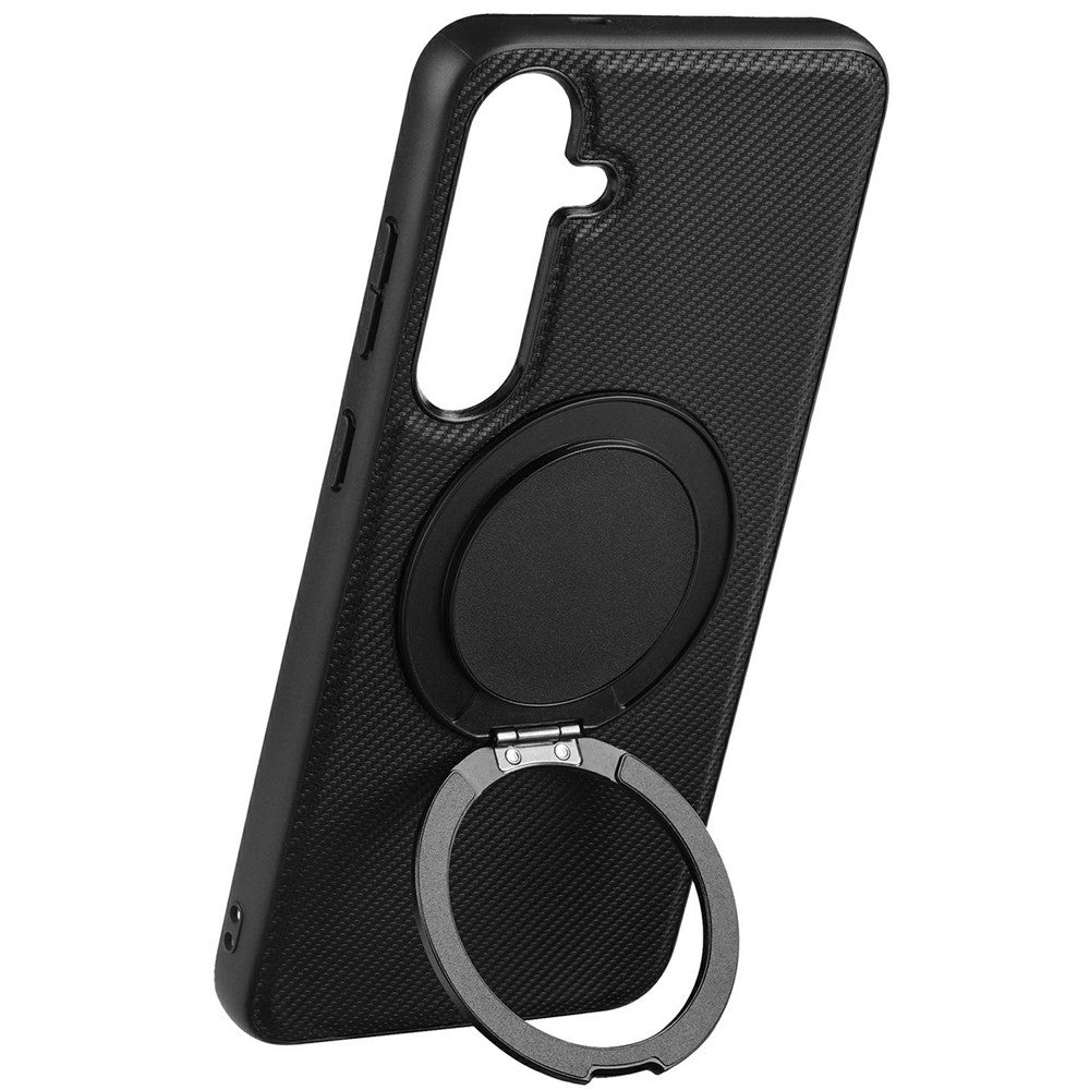 VILI TCY Series for Samsung Galaxy S25+ Magnetic Phone Case Ring Kickstand PC+TPU Back Cover
