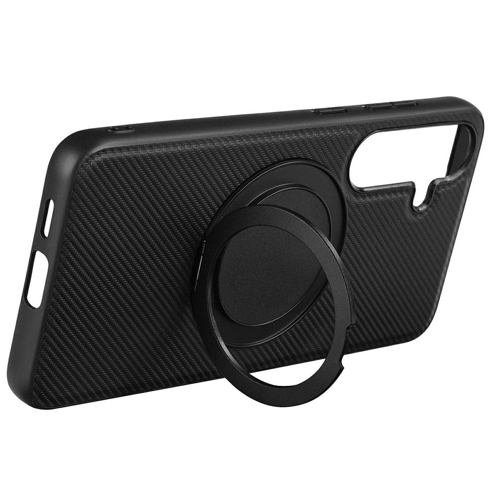VILI TCY Series for Samsung Galaxy S25+ Magnetic Phone Case Ring Kickstand PC+TPU Back Cover