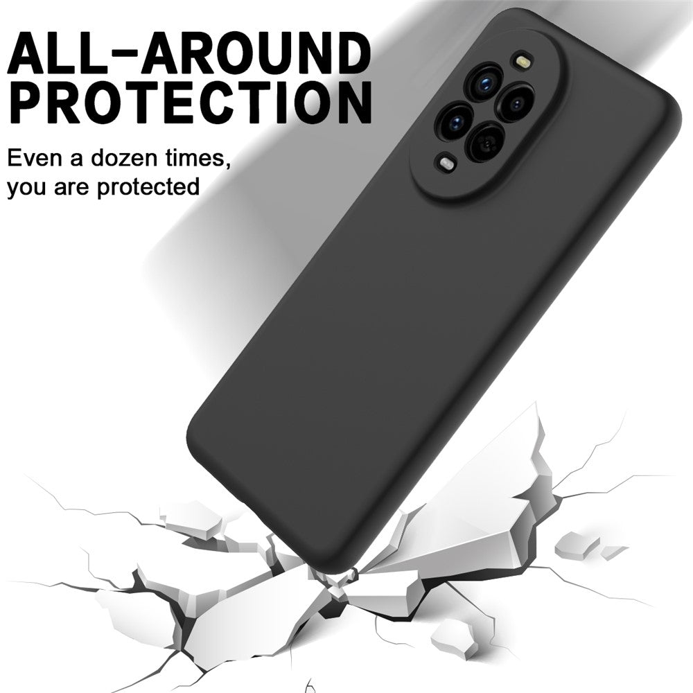 For Huawei nova 13 Pro 5G Case Liquid Silicone Phone Back Cover with Hand Strap
