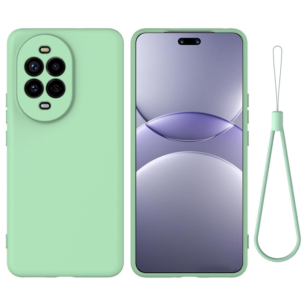 For Huawei nova 13 Pro 5G Case Liquid Silicone Phone Back Cover with Hand Strap