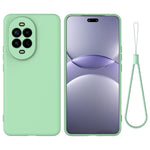 For Huawei nova 13 Pro 5G Case Liquid Silicone Phone Back Cover with Hand Strap