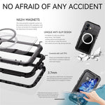 SHELLBOX M Series For iPhone 16 IP68 Waterproof Case Metal Diving Phone Cover Compatible with MagSafe