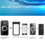 SHELLBOX M Series For iPhone 16 IP68 Waterproof Case Metal Diving Phone Cover Compatible with MagSafe