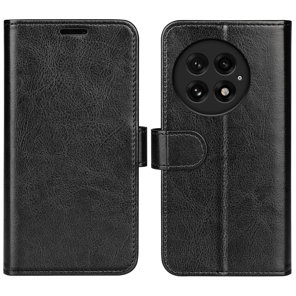 For OnePlus 13 Wallet Case Crazy Horse Texture Stand Leather Phone Cover