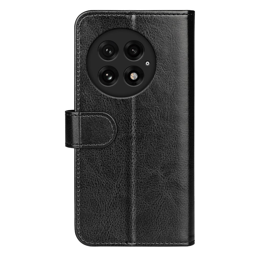 For OnePlus 13 Wallet Case Crazy Horse Texture Stand Leather Phone Cover