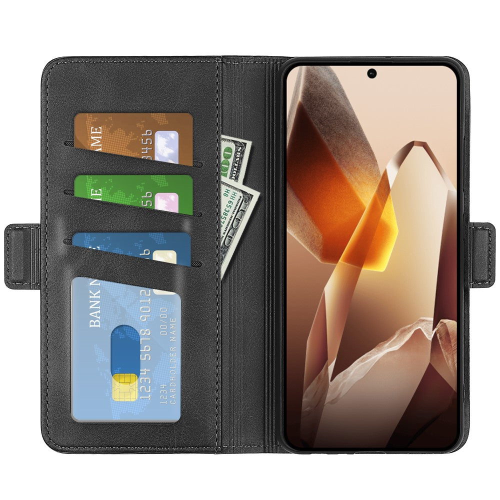 For OnePlus 13 Stand Case Calf Texture Leather Wallet Phone Cover