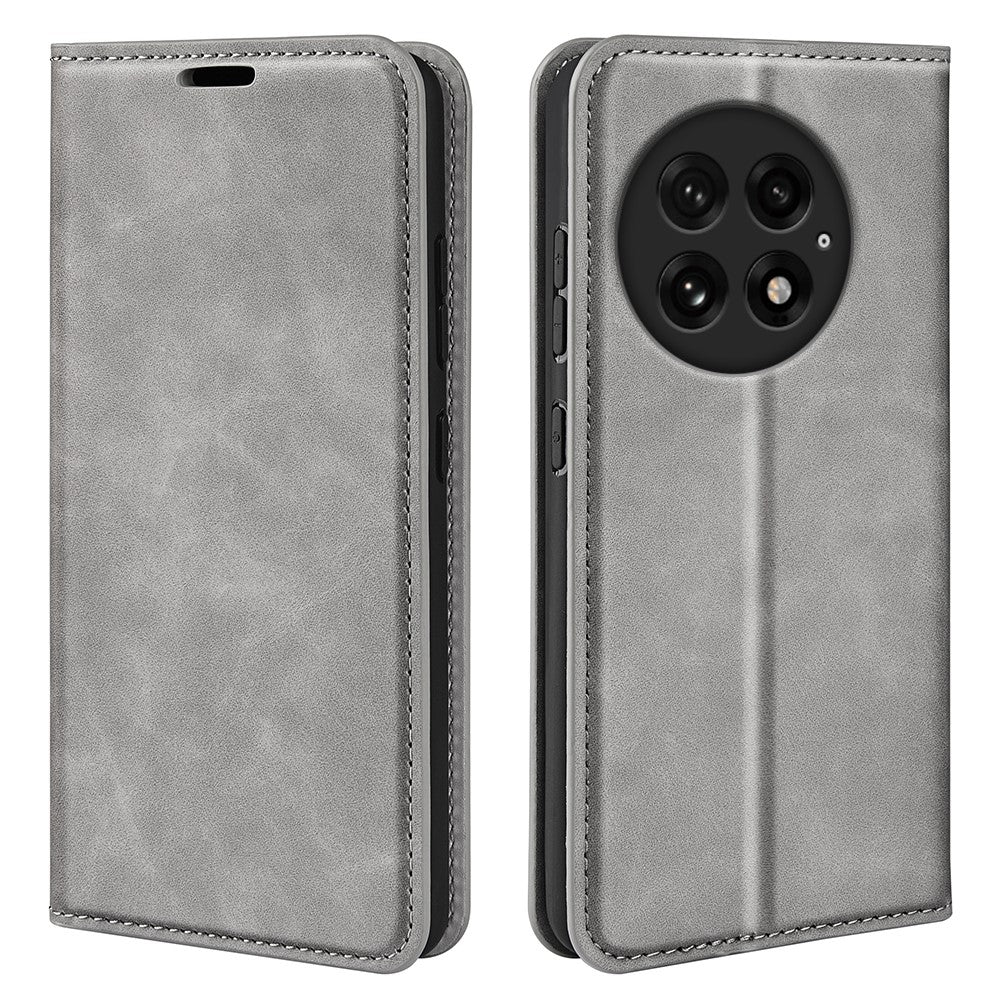 For OnePlus 13 Case Skin-Touch Leather Wallet Phone Cover