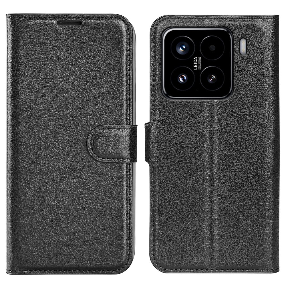 For Xiaomi 15 Case Litchi Texture Shockproof Leather Wallet Phone Cover