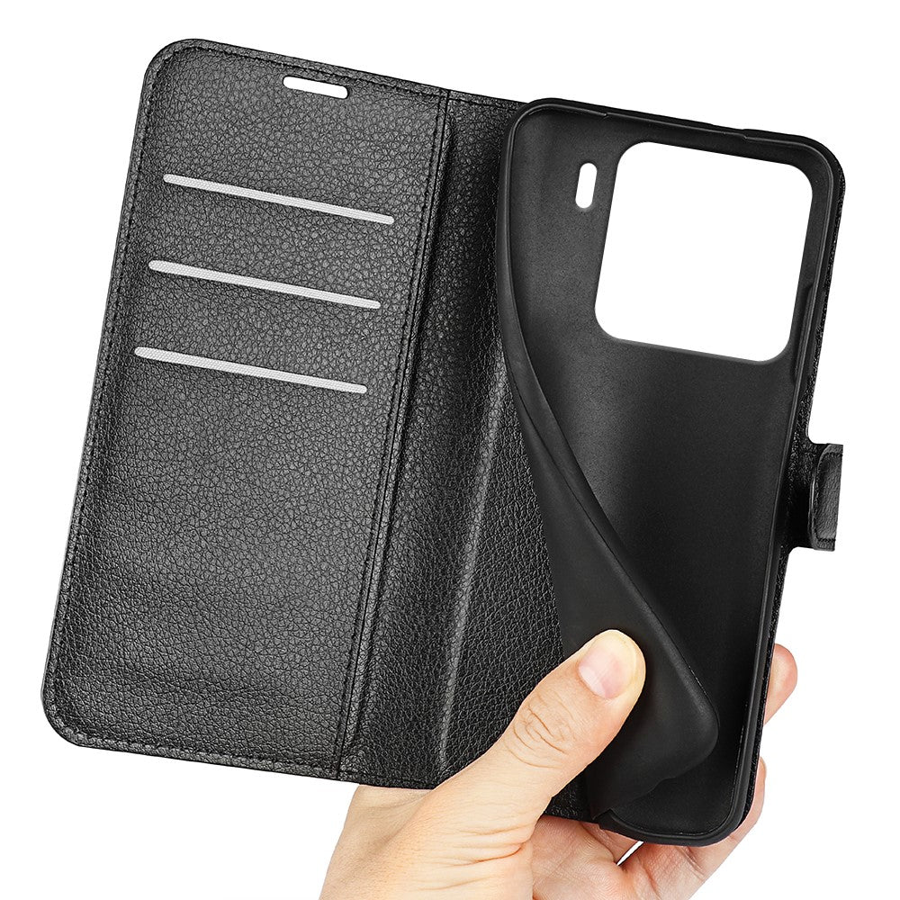 For Xiaomi 15 Case Litchi Texture Shockproof Leather Wallet Phone Cover