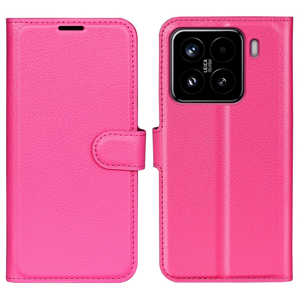 For Xiaomi 15 Case Litchi Texture Shockproof Leather Wallet Phone Cover