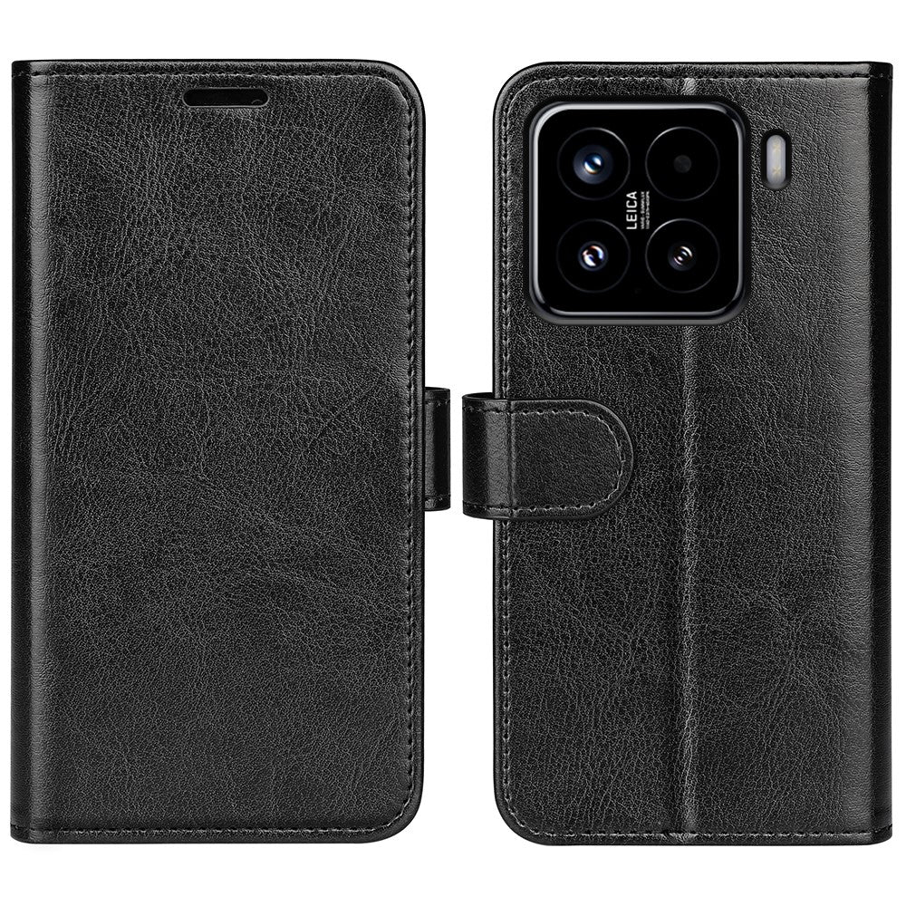 For Xiaomi 15 Wallet Case Crazy Horse Texture Stand Leather Phone Cover