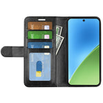 For Xiaomi 15 Wallet Case Crazy Horse Texture Stand Leather Phone Cover