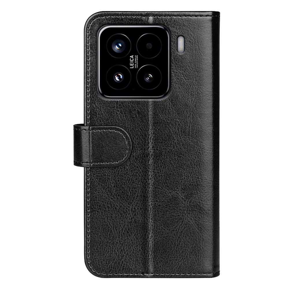 For Xiaomi 15 Wallet Case Crazy Horse Texture Stand Leather Phone Cover