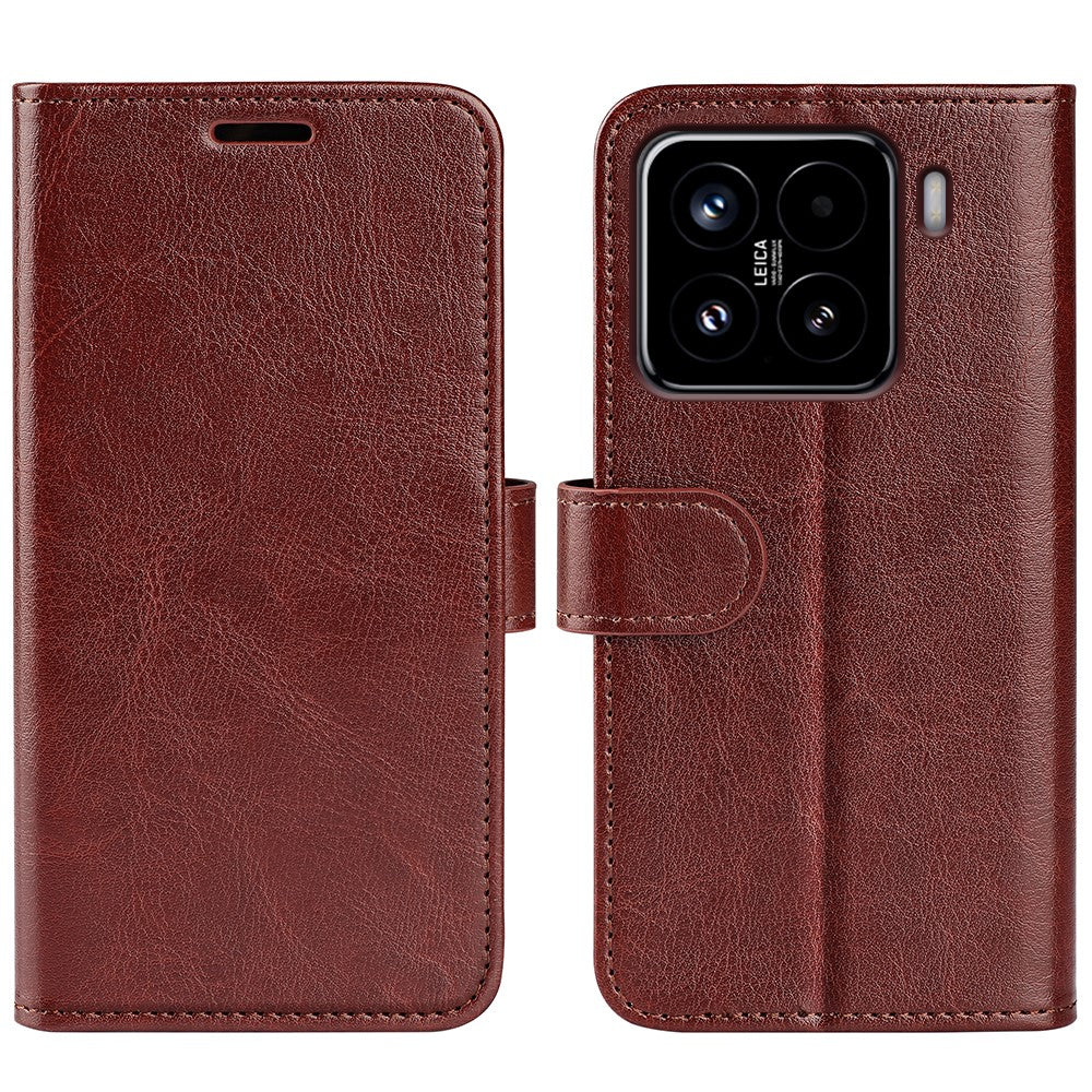 For Xiaomi 15 Wallet Case Crazy Horse Texture Stand Leather Phone Cover
