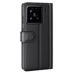For Xiaomi 15 Case Genuine Split Leather Phone Cover with Wallet Stand