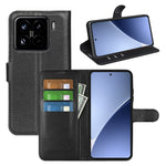 For Xiaomi 15 Pro Case Litchi Texture Shockproof Leather Wallet Phone Cover