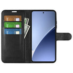 For Xiaomi 15 Pro Case Litchi Texture Shockproof Leather Wallet Phone Cover