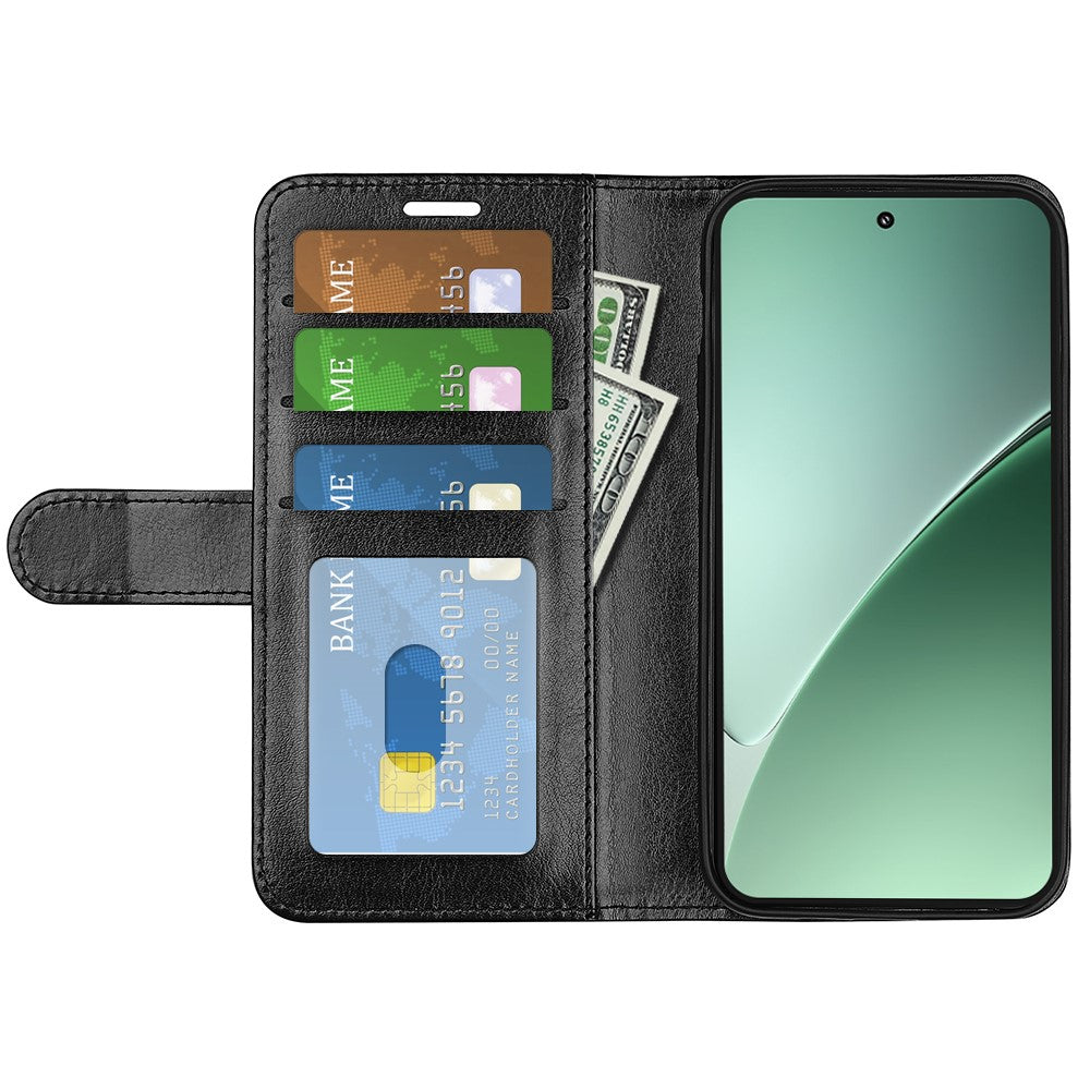For Xiaomi 15 Pro Wallet Case Crazy Horse Texture Stand Leather Phone Cover