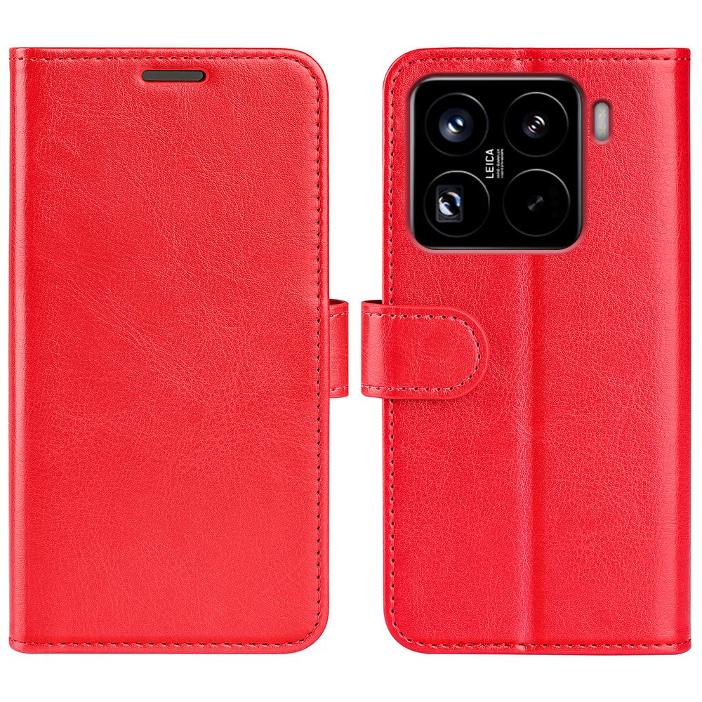 For Xiaomi 15 Pro Wallet Case Crazy Horse Texture Stand Leather Phone Cover