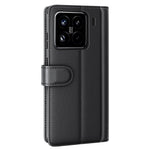 For Xiaomi 15 Pro Case Genuine Split Leather Phone Cover with Wallet Stand