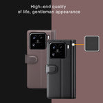 For Xiaomi 15 Pro Case Genuine Split Leather Phone Cover with Wallet Stand