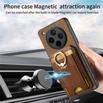 For Oppo Find X8 Pro 5G Magnetic Case Leather Back Cover with Detachable Card Holder Kickstand