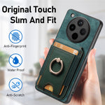 For Oppo Find X8 Pro 5G Magnetic Case Leather Back Cover with Detachable Card Holder Kickstand