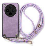 For Oppo Find X8 Pro 5G Case Retro Texture Leather Coated PC+TPU Phone Cover with Hanging Rope