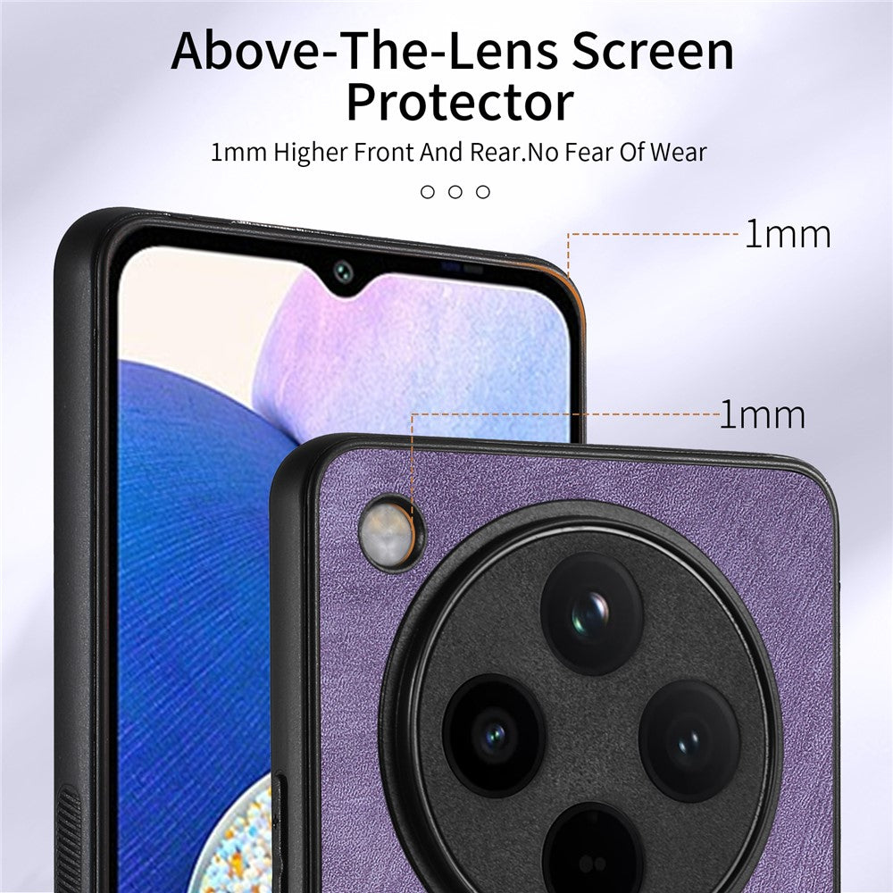 For Oppo Find X8 Pro 5G Case Leather+TPU Back Cover with Card Slot Kickstand