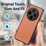 Oppo Find X8 Pro 5G-skal i kolfiberstruktur, PU+PC+TPU, mobilskal