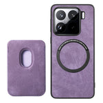 For Xiaomi 15 Pro Case Retro Leather+TPU Phone Cover with Detachable Card Slot