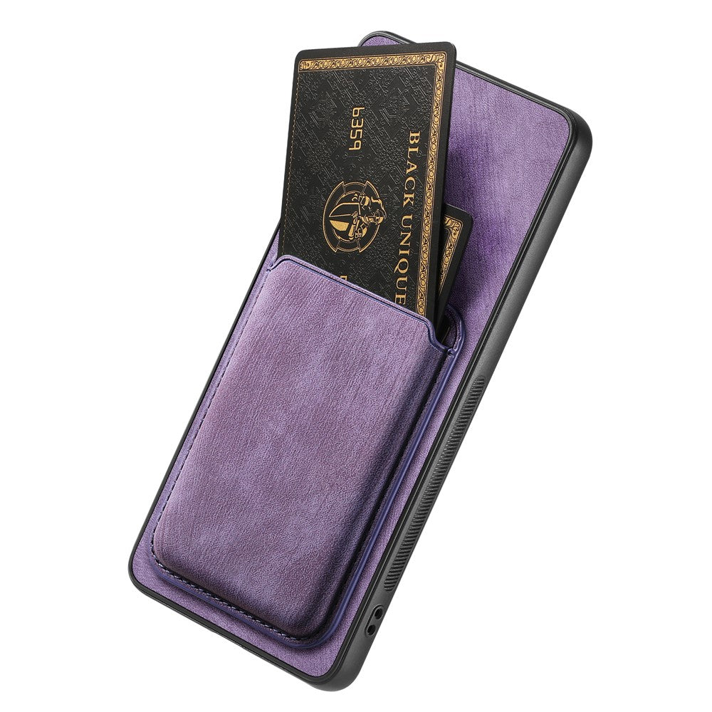 For Xiaomi 15 Pro Case Retro Leather+TPU Phone Cover with Detachable Card Slot