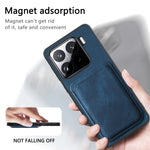 For Xiaomi 15 Pro Case Retro Leather+TPU Phone Cover with Detachable Card Slot