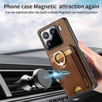 For Xiaomi 15 Magnetic Case Leather Back Cover with Detachable Card Holder Kickstand
