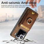 For Xiaomi 15 Magnetic Case Leather Back Cover with Detachable Card Holder Kickstand