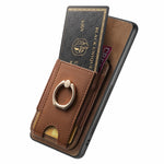 For Xiaomi 15 Magnetic Case Leather Back Cover with Detachable Card Holder Kickstand