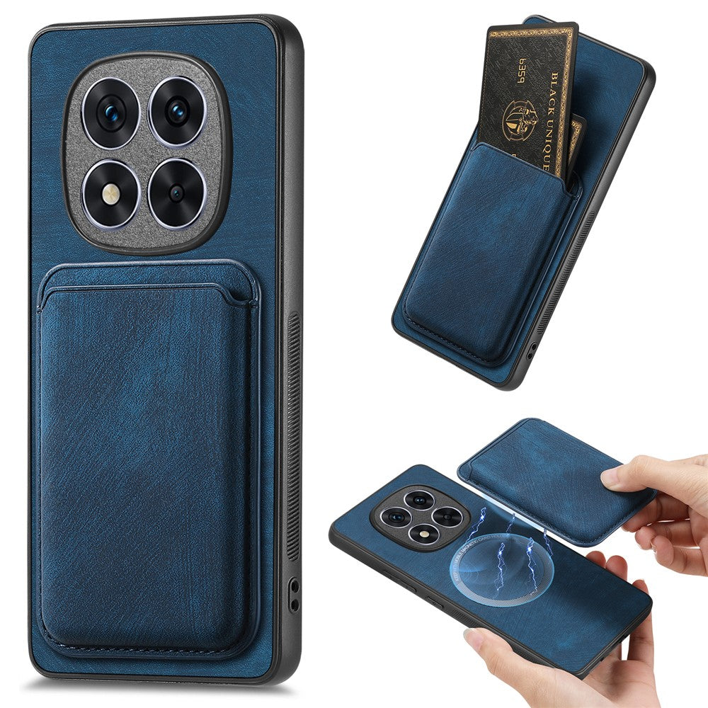 Xiaomi Redmi Note 14 Pro+ 5G-skal Retro Läder+TPU mobilskal med Avtagbar Kortplats