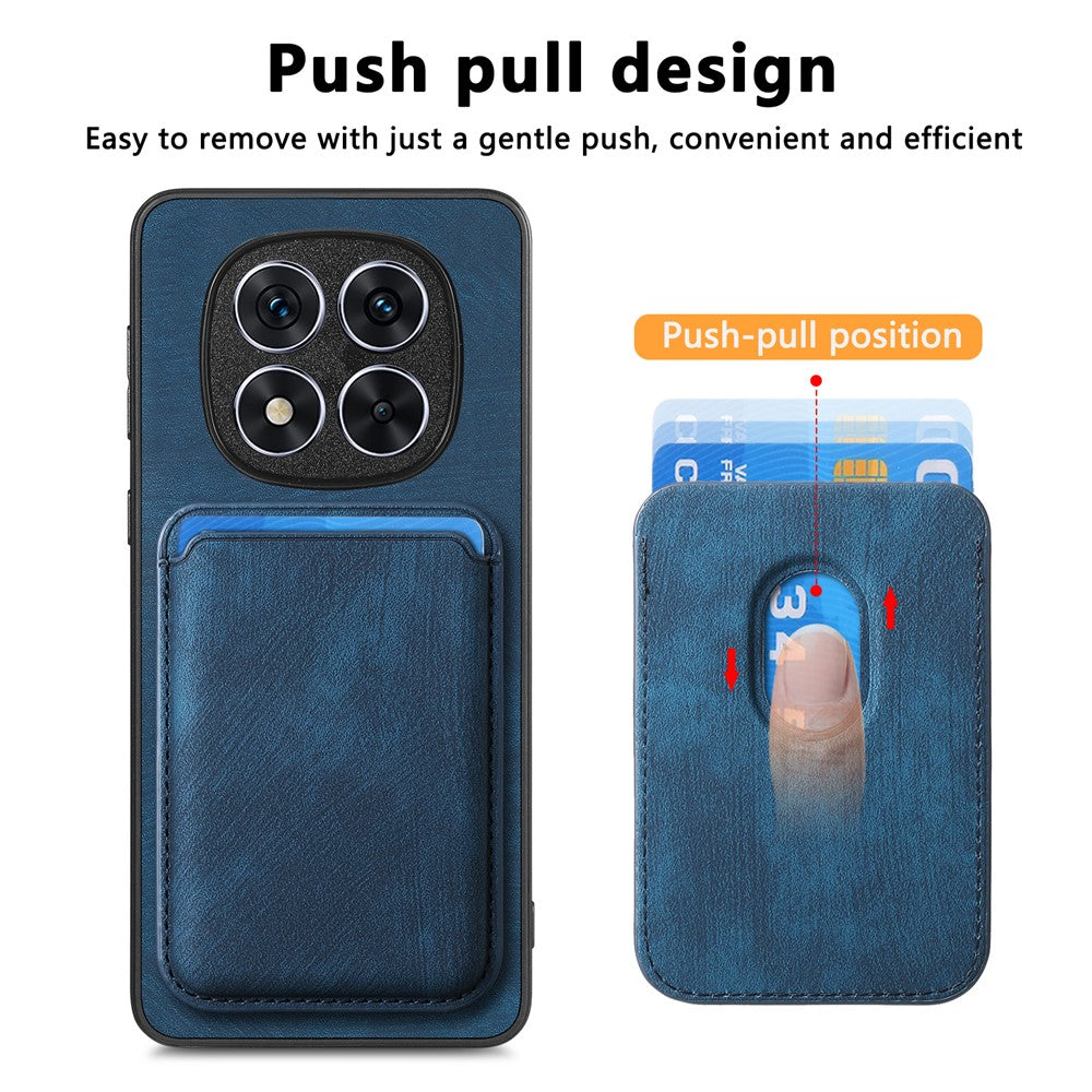 Xiaomi Redmi Note 14 Pro+ 5G-etui i retro-læder + TPU med aftagelig kortplads