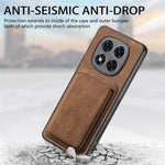 Xiaomi Redmi Note 14 Pro+ 5G-etui i retro-læder + TPU med aftagelig kortplads
