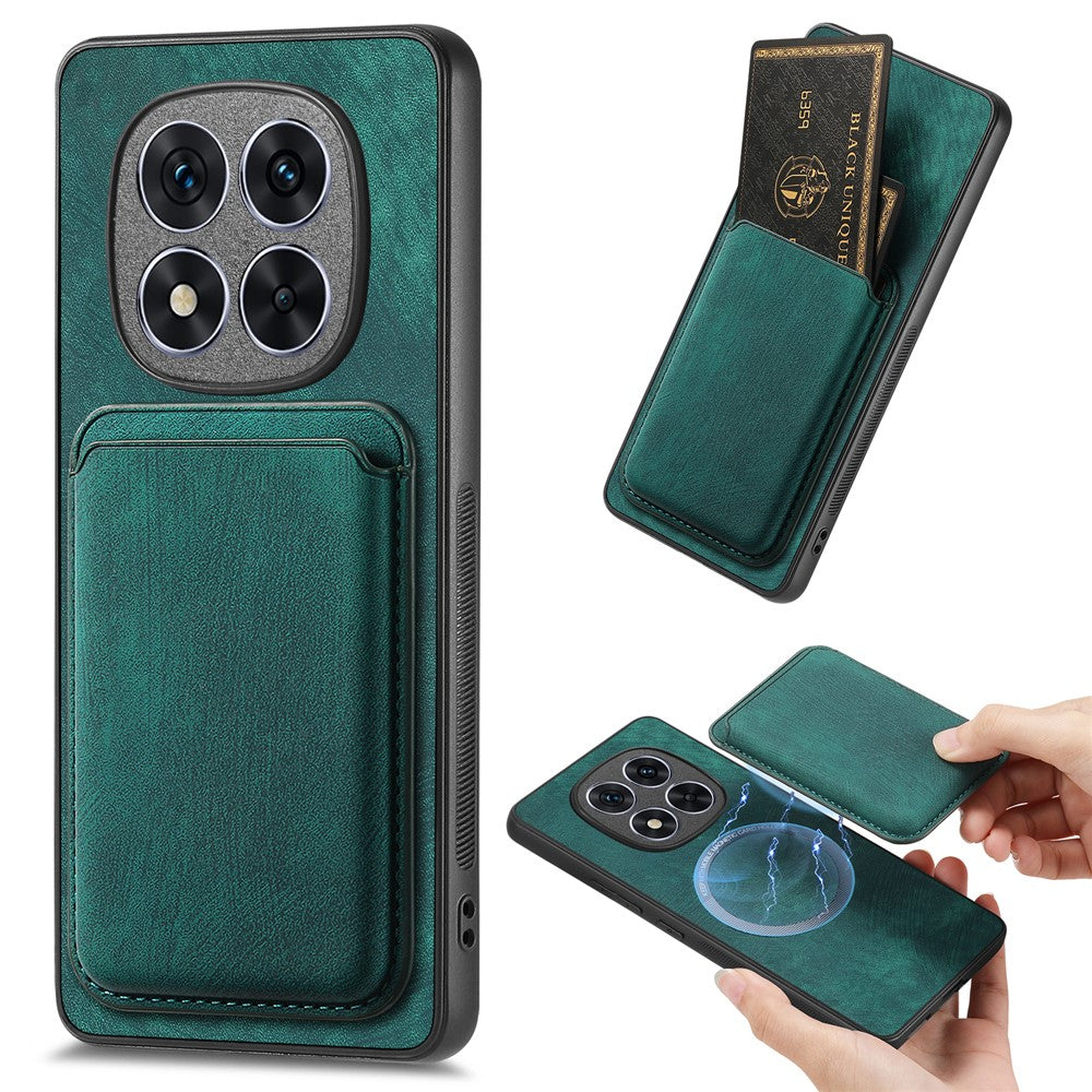 Xiaomi Redmi Note 14 Pro+ 5G-etui i retro-læder + TPU med aftagelig kortplads