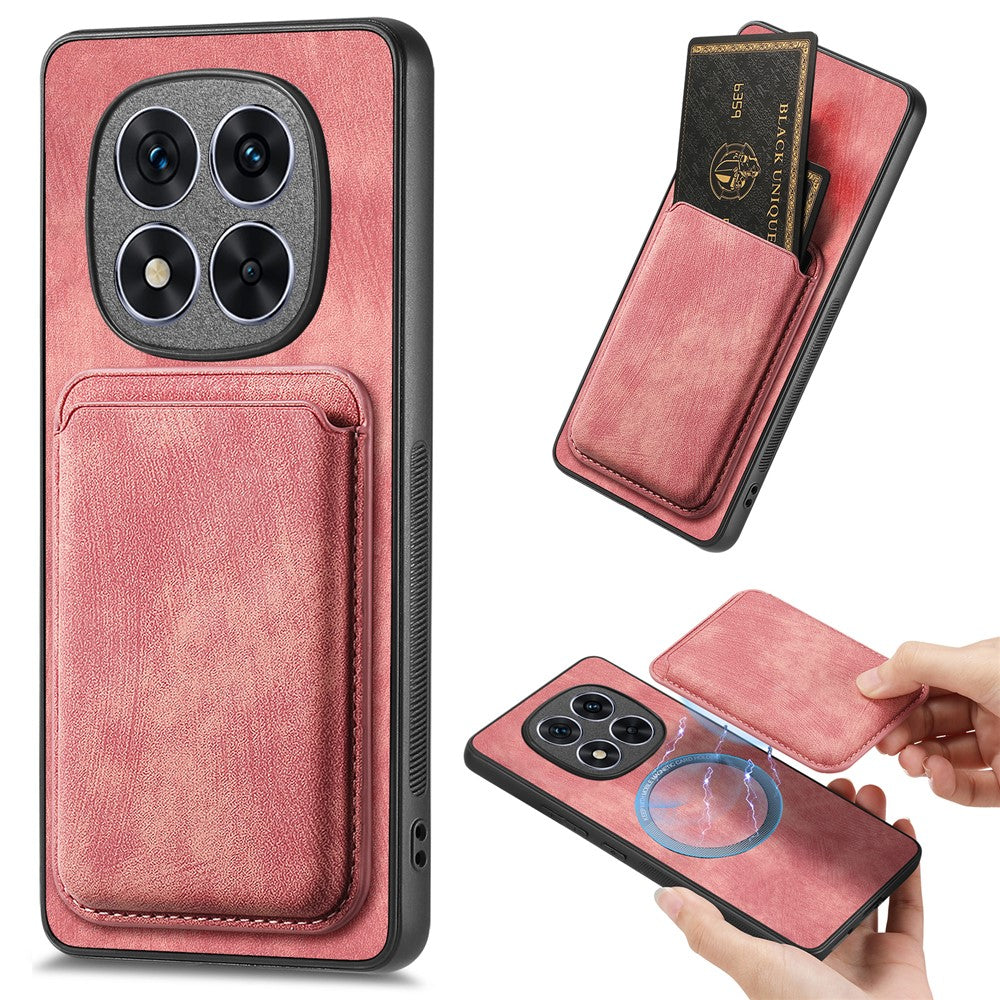 Xiaomi Redmi Note 14 Pro+ 5G-etui i retro-læder + TPU med aftagelig kortplads