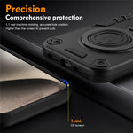 For Xiaomi Redmi Note 14 Pro+ 5G Case Rotatable Kickstand PC+TPU Drop Protection Phone Cover