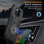 For Xiaomi Redmi Note 14 Pro+ 5G Case Rotatable Kickstand PC+TPU Drop Protection Phone Cover