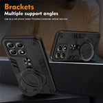 For Xiaomi 14T Case Rotatable Kickstand PC+TPU Drop Protection Phone Cover